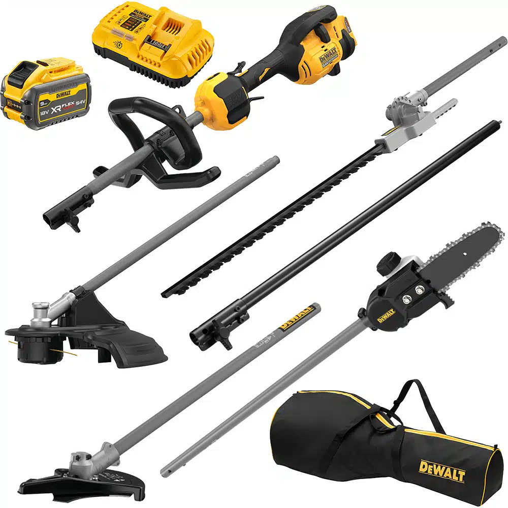 DeWalt DCZ65713X1-XE 6pce 54V XR Split Boom Multi-Tool Kit with 9Ah Battery and Charger